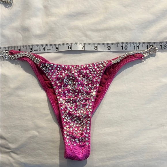Pink Rhinestone Bikini Set - Picture 4 of 6
